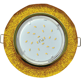 Фотография товара 'Ecola FQ53RCECH Стекло Круг с вогнутыми гранями 38x126'