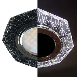 Фотография товара 'Ecola SE1652EFF Стекло с подсветкой 8-угольник с прямыми гранями 25x90'