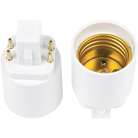 Фотография товара 'Ecola G24Q7WEAY Переходник с цоколя G24q на E27'