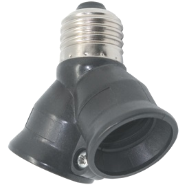 Фотография товара 'Ecola A7T27BEAY Переходник с цоколя E27 на 2хE27'