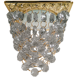 Фотография товара 'Ecola FZ53RVECB Квадрат Хрустальная гроздь 150x110x110'