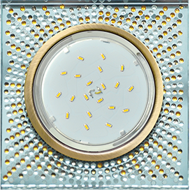 Фотография товара 'Ecola FQ53SGECB Квадрат с прозр. 40x123x123'