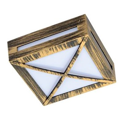 Фотография товара 'Ecola FN53SGECH светильник накладной IP65 матовый Квадрат 136x136x55'