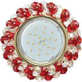 Фотография товара 'Ecola FR53RYECB Круглый с хрусталиками Прозрачный 56x120'