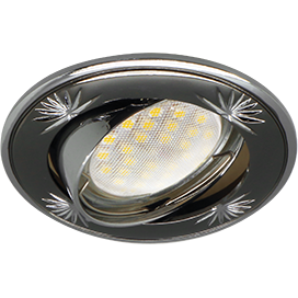 Фотография товара 'Ecola FC1615EFY Светильник встр. литой поворотный искр.гравир 23x84'