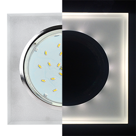 Фотография товара 'Ecola SL53SNECH Стекло Квадрат скошенный край с подсветкой 38x120x120'