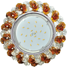 Фотография товара 'Ecola FO53RYECB Круглый с хрусталиками Прозрачный 56x120'