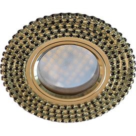 Фотография товара 'Ecola FB16RGECB Стекло Круг с черными стразами 25x93'