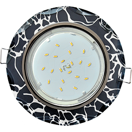 Фотография товара 'Ecola FB53RCECH Стекло Круг с вогнутыми гранями 38x126'