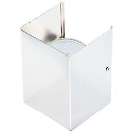 Фотография товара 'Ecola FWN52FECB светильник настенный бра прямоугольный 2* GX53 100х140х90'