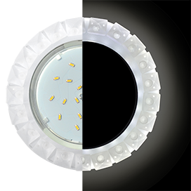 Фотография товара 'Ecola SN53RGEFB Круг с крупными матовыми стразами Конус с подсветкой 52x120'