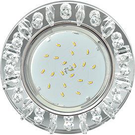 Фотография товара 'Ecola FK53RNECB Круг с квадратными прозрачными стразами 52x120'