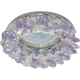 Фотография товара 'Ecola FP1618EFY Светильник встр. круглый с хрусталиками 50x90'