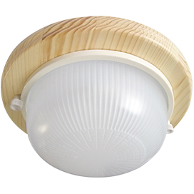 Фотография товара 'Ecola TP53R1ECA светильник Круг накладной IP65 дерево Клен 1*GX53 220х84'