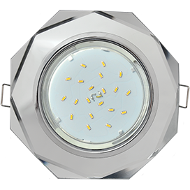 Фотография товара 'Ecola FM538AECH Стекло 8-угольник с прямыми гранями  38x133'