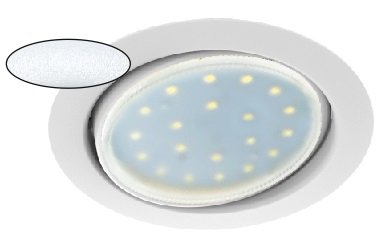 Фотография товара 'Ecola FQ5390ECB GX53 FT9073 светильник встраиваемый поворотный 40x120'