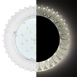 Фотография товара 'Ecola SN53RCEFB Круг с матовыми стразами Гребенка с подсветкой 52x120'