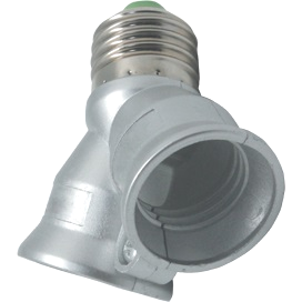 Фотография товара 'Ecola A7T27SEAY Переходник с цоколя E27 на 2хE27'