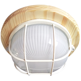 Фотография товара 'Ecola TP53R4ECA светильник Круг накладной IP65 дерево Клен 1*GX53 220х84'