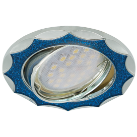 Фотография товара 'Ecola FB1613EFY Светильник встр. литой поворотный Звезда под стеклом 22x84'