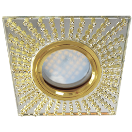 Фотография товара 'Ecola FG16SGECB Стекло Квадрат с прозр.стразами 30x95x95'