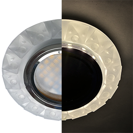 Фотография товара 'Ecola SN16RGEFB Стекло Круг с крупными матовыми стразами Конус 38x95'