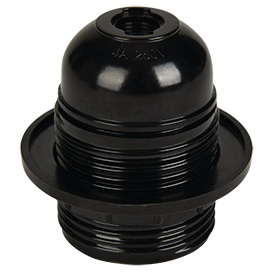 Фотография товара 'Ecola AB7TPBEAY Патрон с кольцом карболит E27'