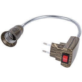 Фотография товара 'Ecola APF7SOEAY Переходник вилка-патрон E27'