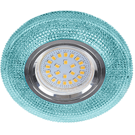 Фотография товара 'Ecola FB16CMEFB Светильник встр. искристый с подсветкой Модерн 25x95'