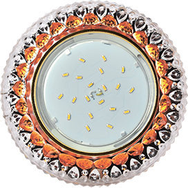 Фотография товара 'Ecola FO53GCEFB Светильник встр. искристый с подсветкой 40x125'