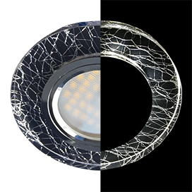 Фотография товара 'Ecola SE1650EFF Стекло с подсветкой Круг Колотый лед 25x95'