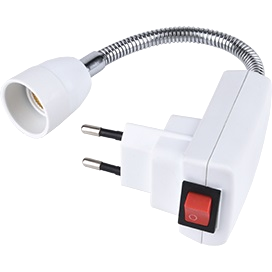 Фотография товара 'Ecola APF4SWEAY Переходник вилка-патрон E14'