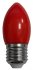 Фотография товара 'Ecola C7TR20ELY candle LED color 2,0W 220V E27 Red свеча Красная матовая колба 82x37'