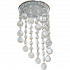 Фотография товара 'Ecola FA53RVECB Круглый с большими хрусталиками на подвесе 225x110'