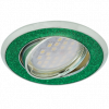 Ecola FG1614EFY Светильник встр. литой поворотный Круг под стеклом 23x88