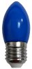 Ecola C7TB20ELY candle LED color 2,0W 220V E27 Blue свеча Синяя матовая колба 82x37