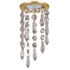 Ecola ST53RVECB GX53 H4 5343 Glass Круг с продолговатыми хруст. на подвесе "под скос" 240x110 (к+)