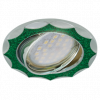 Ecola FG1613EFY Светильник встр. литой поворотный Звезда под стеклом 22x84