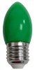Ecola C7TG20ELY candle LED color 2,0W 220V E27 Green свеча Зеленая матовая колба 82x37