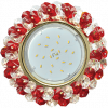 Ecola FR53RYECB Круглый с хрусталиками Прозрачный 56x120