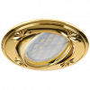 Ecola FL1615EFY Светильник встр. литой поворотный искр.гравир. 23x84